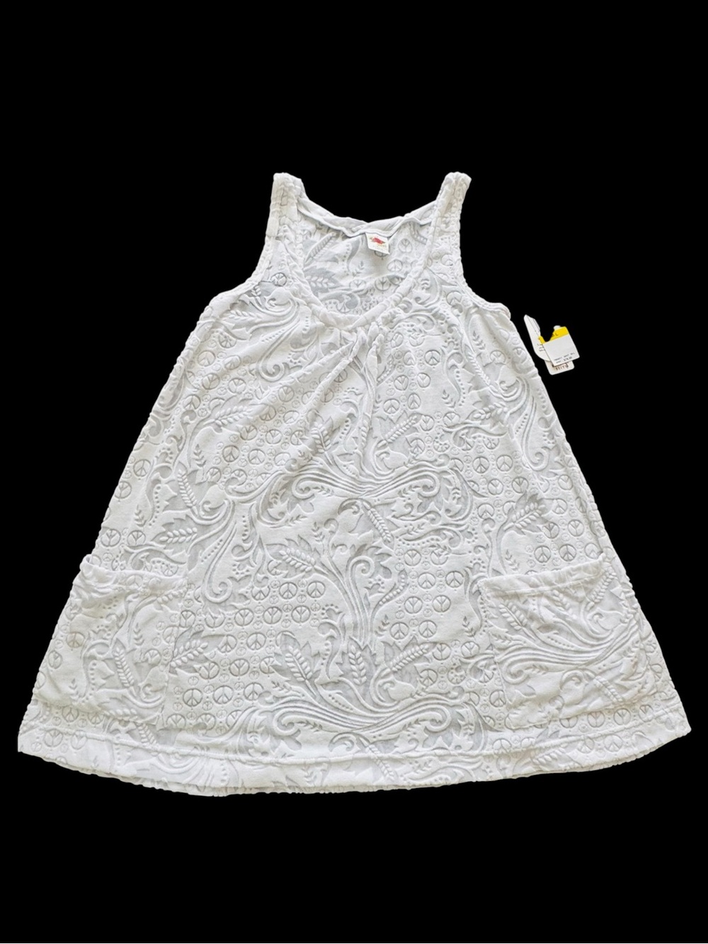 Lucky Brand Cruisin Bathing Suit Coverup In White